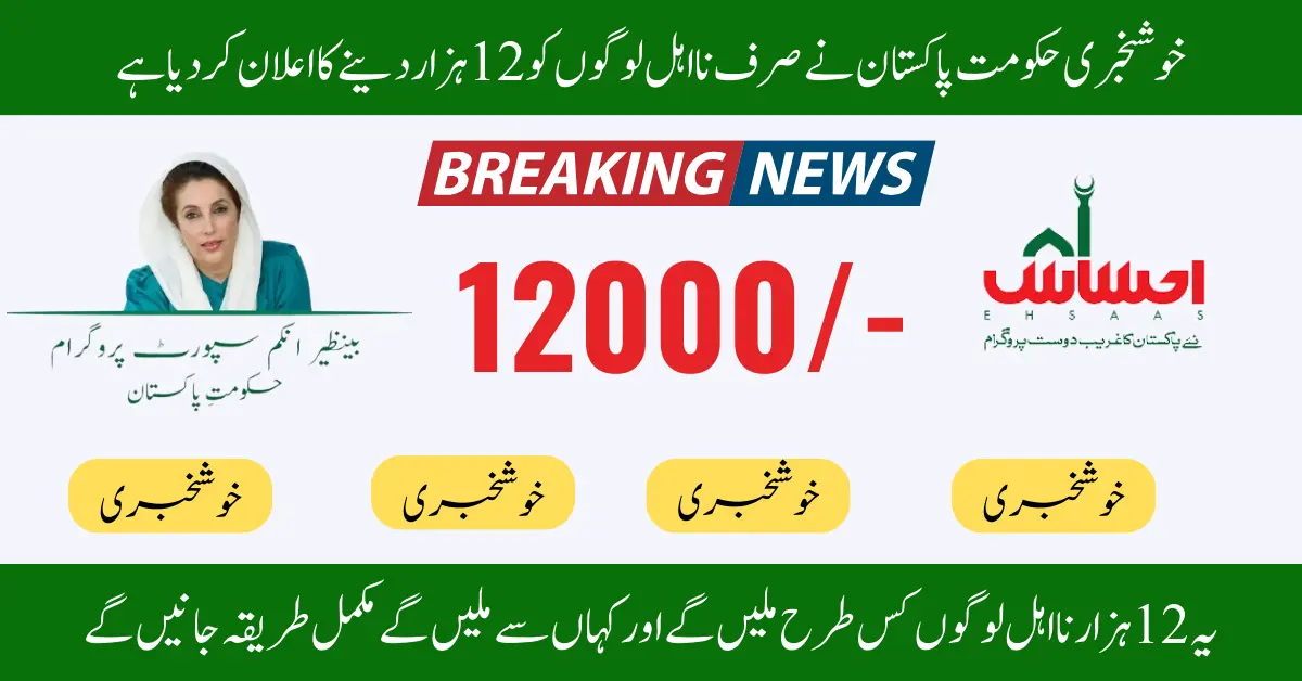 Ineligible Persons Will Start Receiving 12000 In March Under Ehsaas Program