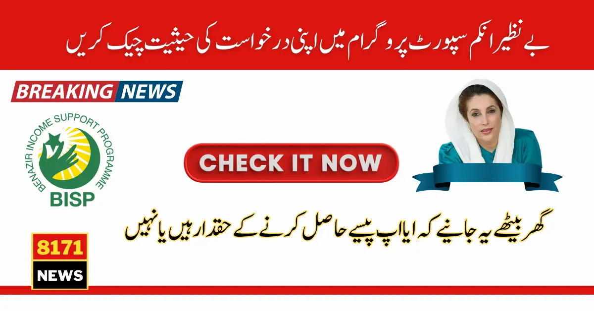 BISP Application Status Check By Easy Way Latest Update