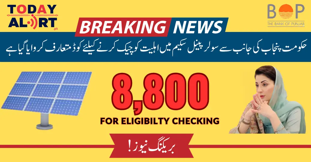 Punjab Solar Panel Scheme Eligibility Through 8800 SMS Code