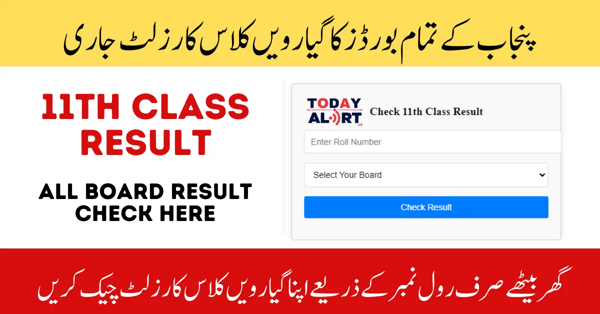 11th Class Result 2024 - Check Online 1st Year Result Here