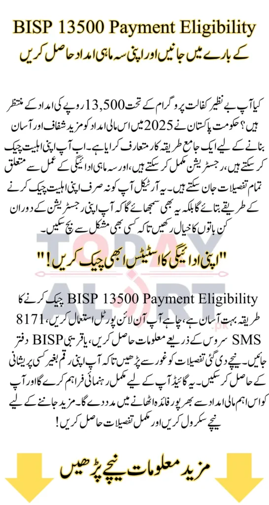 BISP 13500 Payment Eligibility 2025: How to Check Your Status and Payment