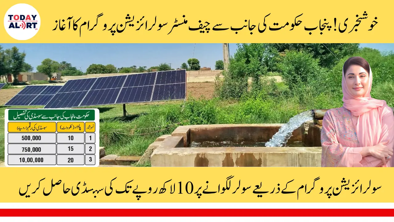 How to Apply for Chief Minister Solarization Program For Agriculture Tubewells - Get Upto 10 Lakh Subsidy