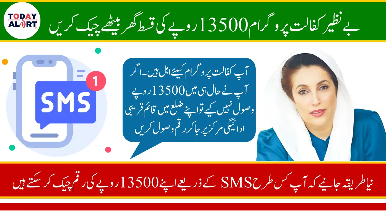 Benazir Kafaalat SMS Payments: Simple Way to Check Your 13500 Payment Instantly